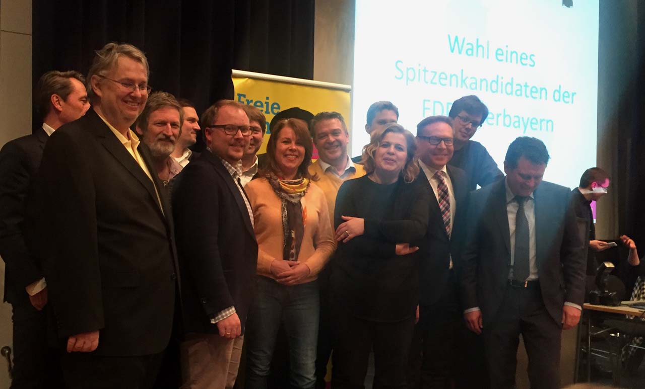 FDP-Bundestagskandidaten auf der Delegiertenkonferenz am 8.2.2017 in Germering. (Foto: Christoph Reisbeck)